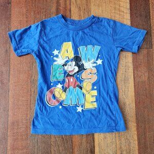 Disney Mickey Mouse "Awesome" Toddler T-Shirt Size 5T